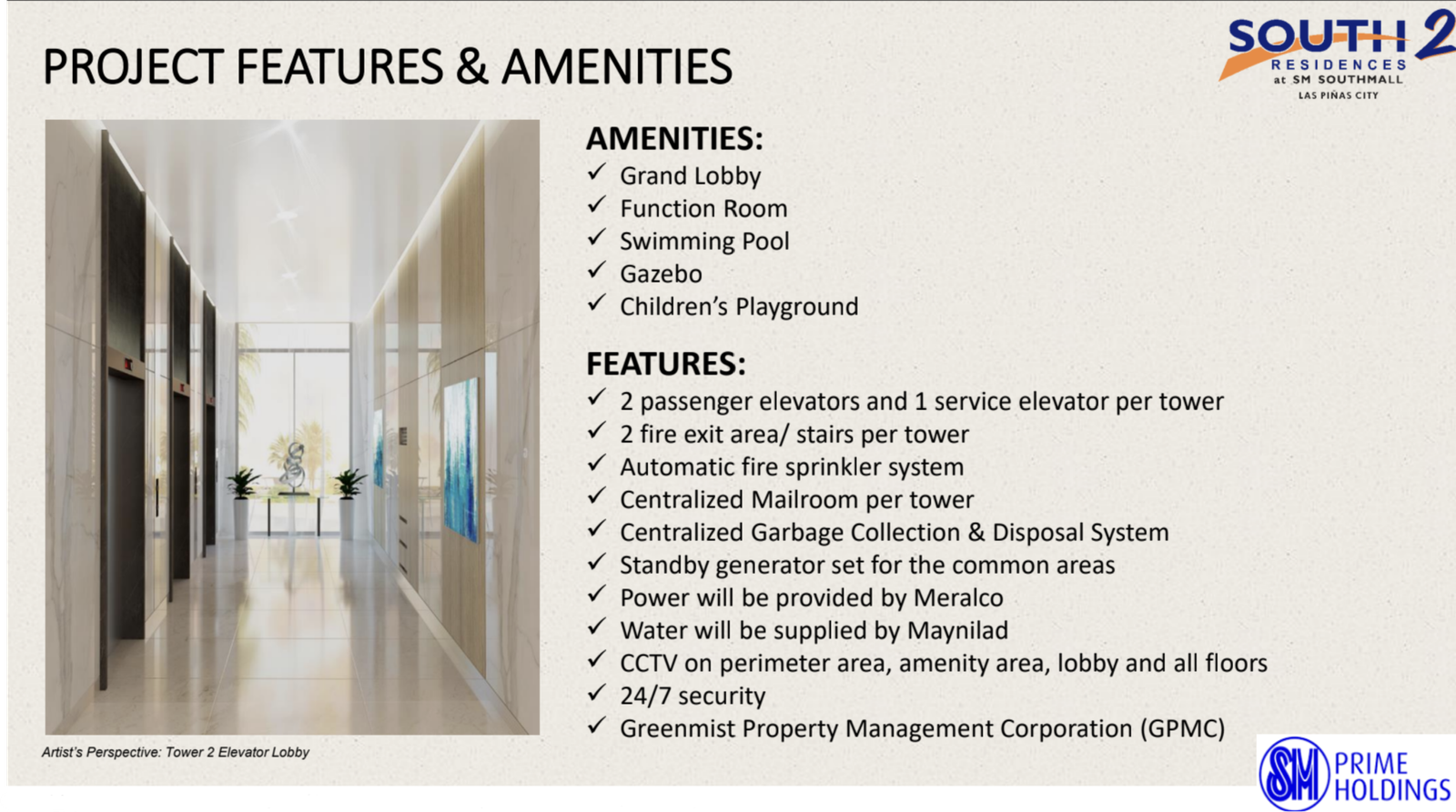 South 2 Residences Property