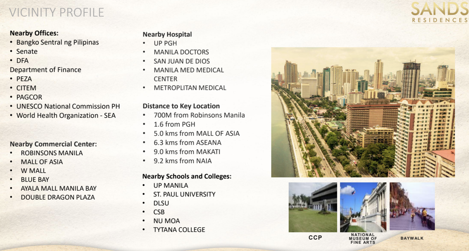 Sands Residences Property