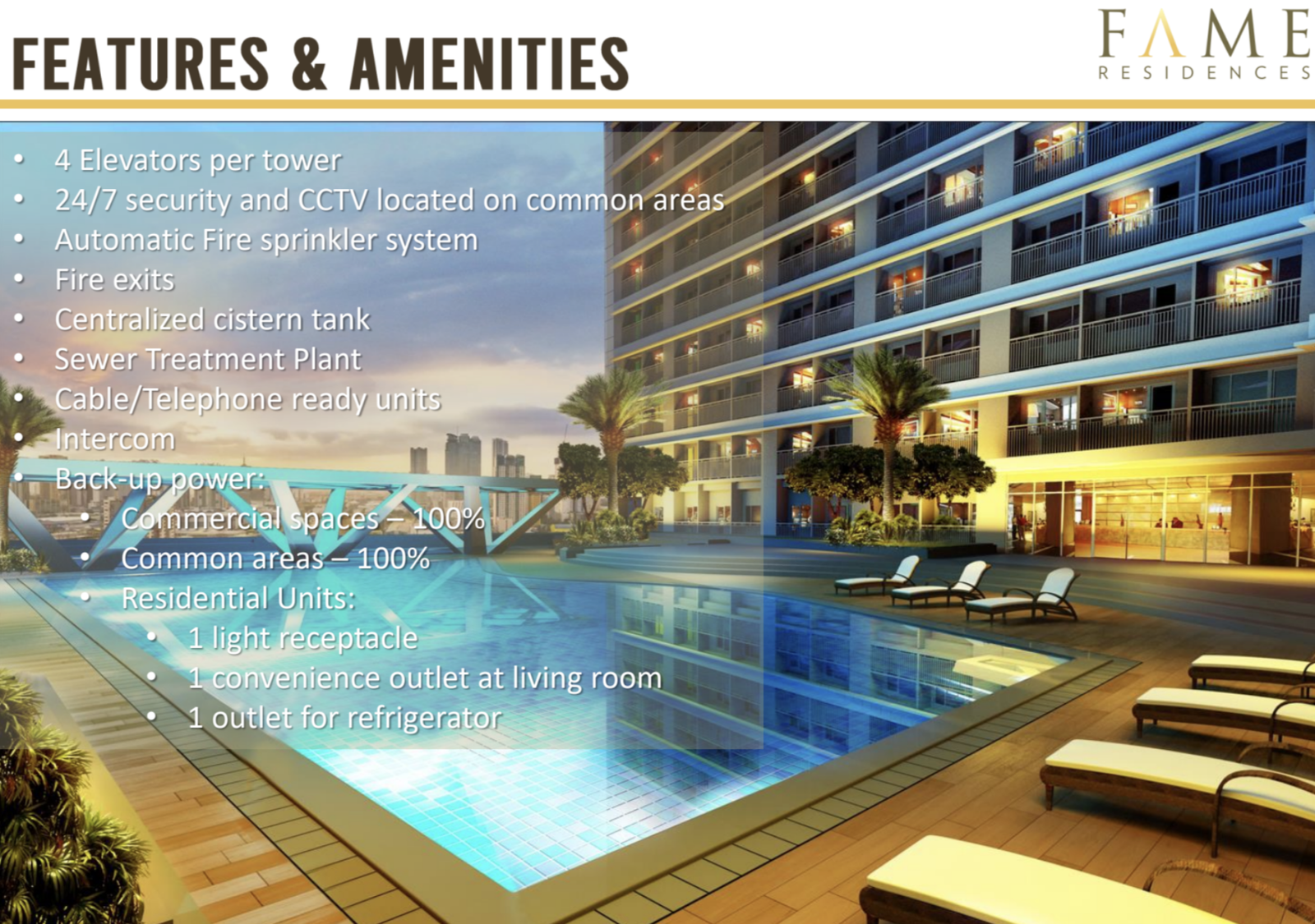Fame Residences Property